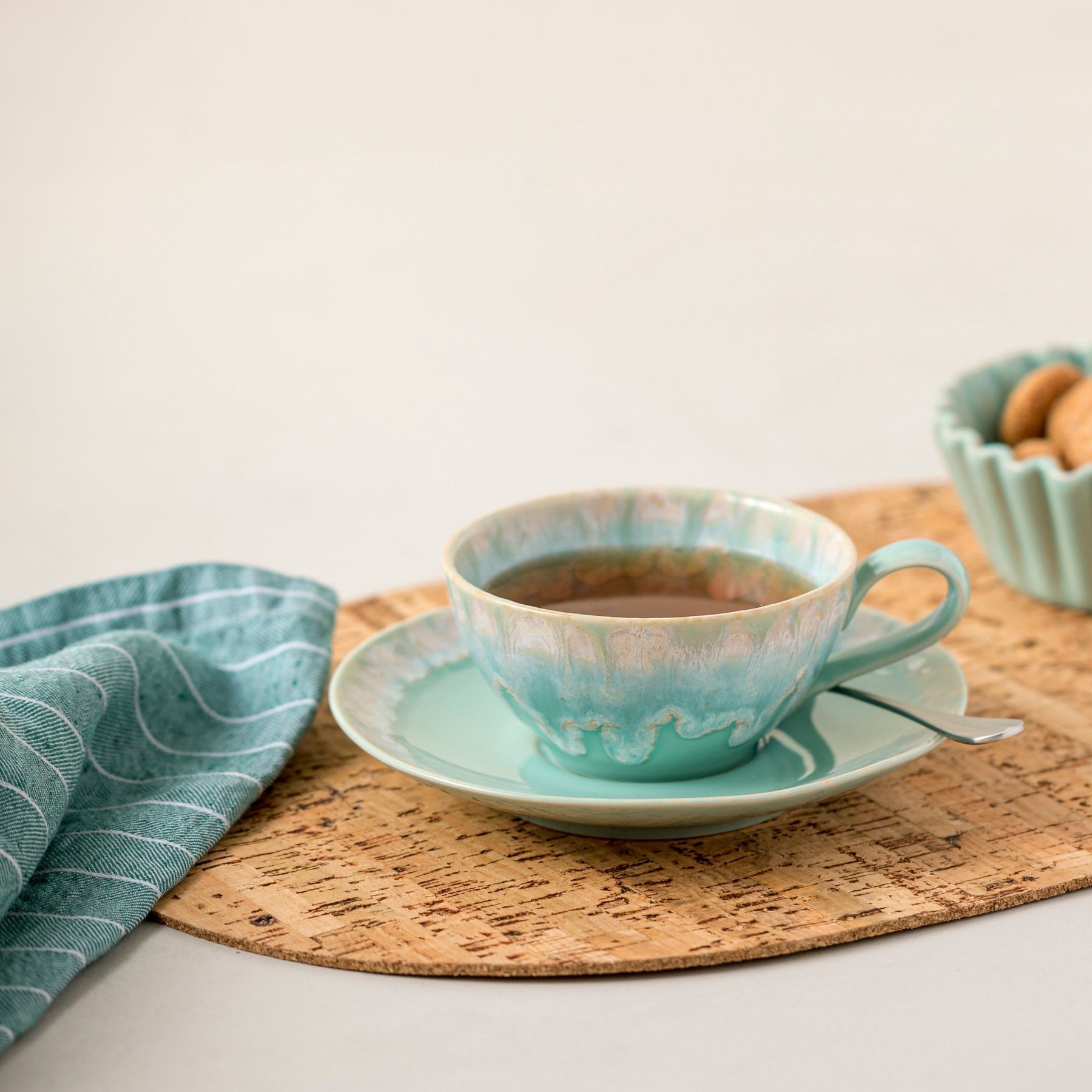 Taormina Tea Cup and Saucer (Set of 6) - From Where Finds - 
