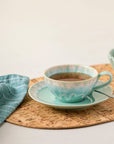 Taormina Tea Cup and Saucer (Set of 6) - From Where Finds - 