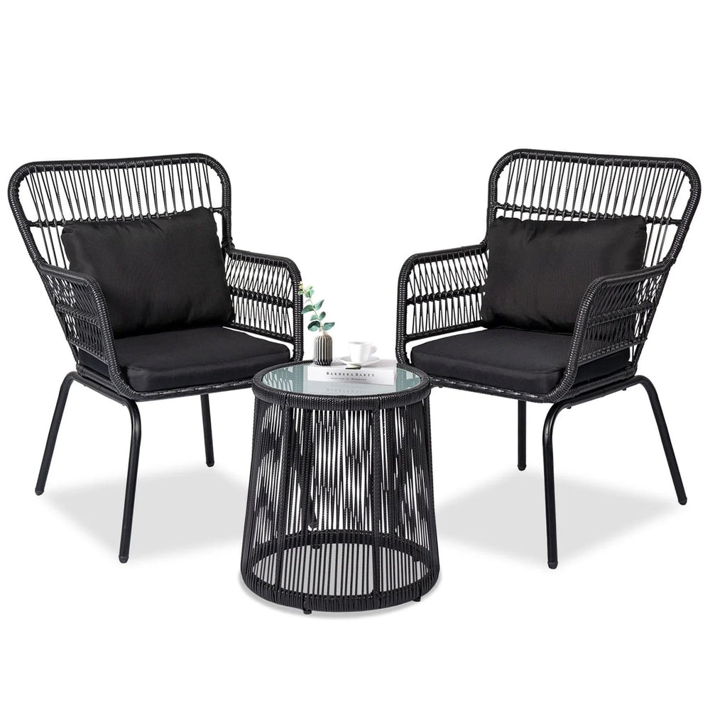 Tappio 3 - Piece Rattan Patio Set - From Where -
