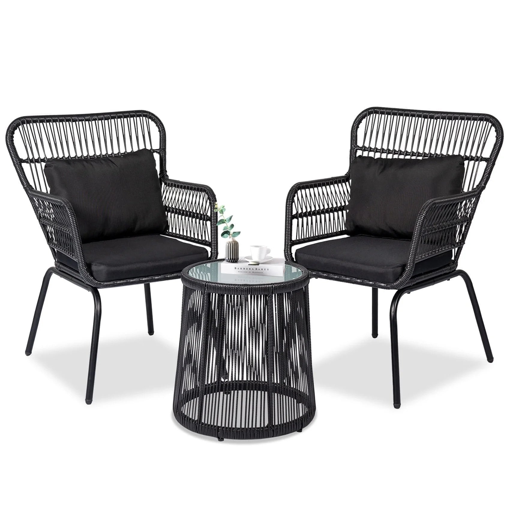 Tappio 3 - Piece Rattan Patio Set - From Where - 