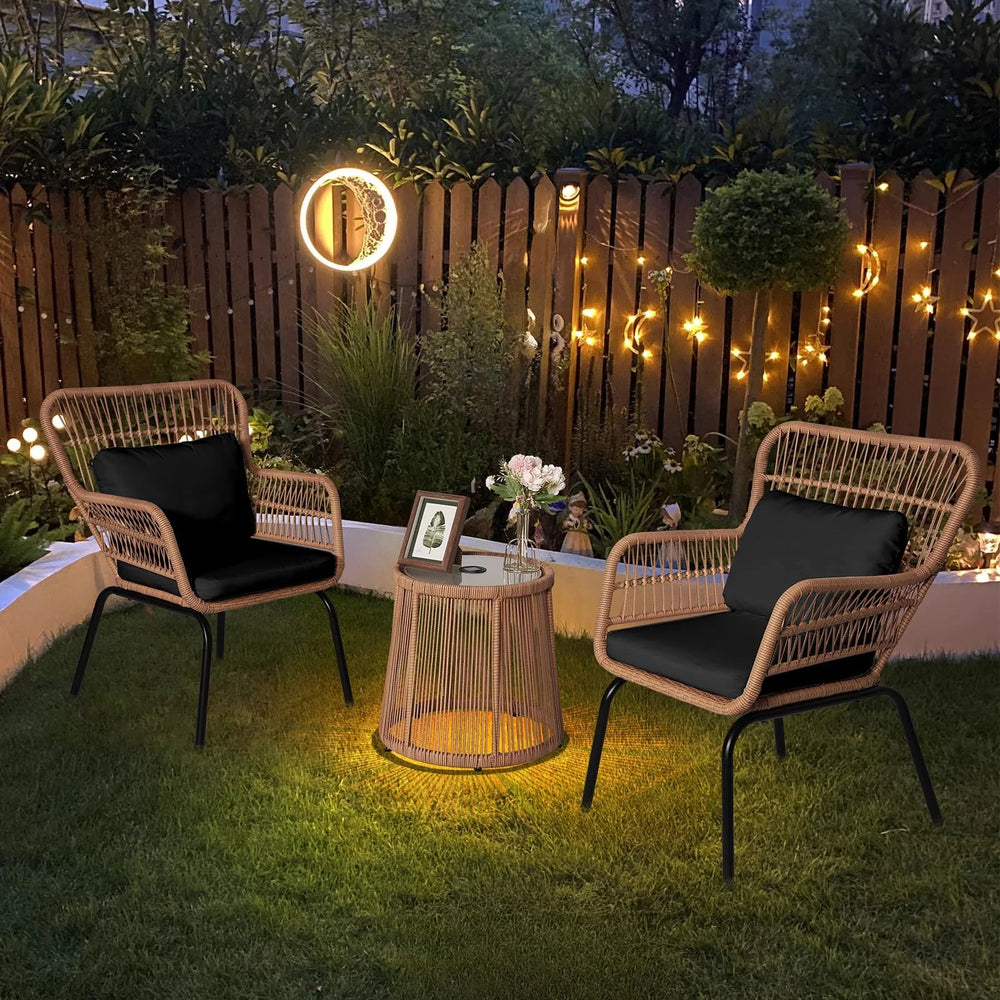 Tappio 3 - Piece Rattan Patio Set - From Where -