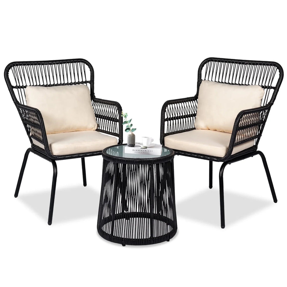 Tappio 3 - Piece Rattan Patio Set - From Where -