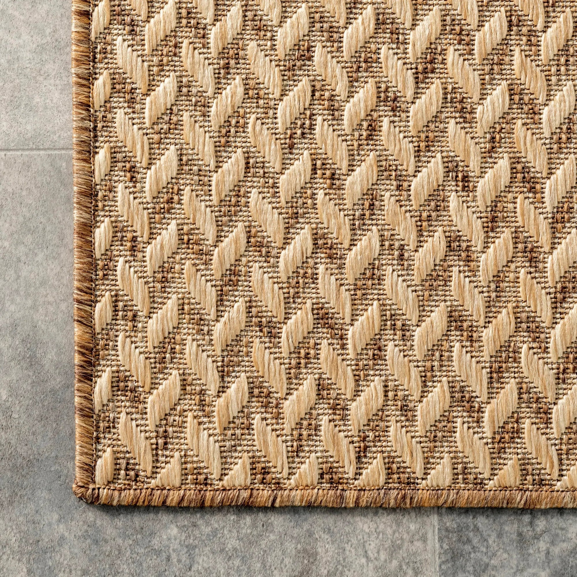 Taraji Herringbone Indoor/Outdoor Rug - From Where Finds -