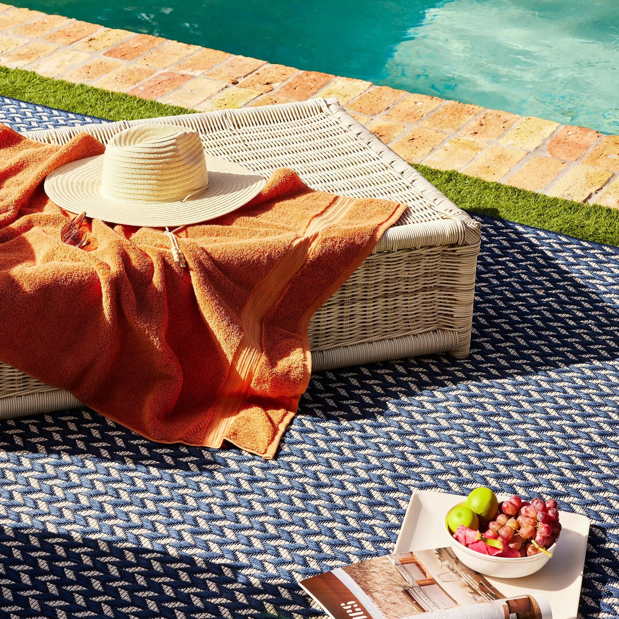 Taraji Herringbone Indoor/Outdoor Rug - From Where Finds - 