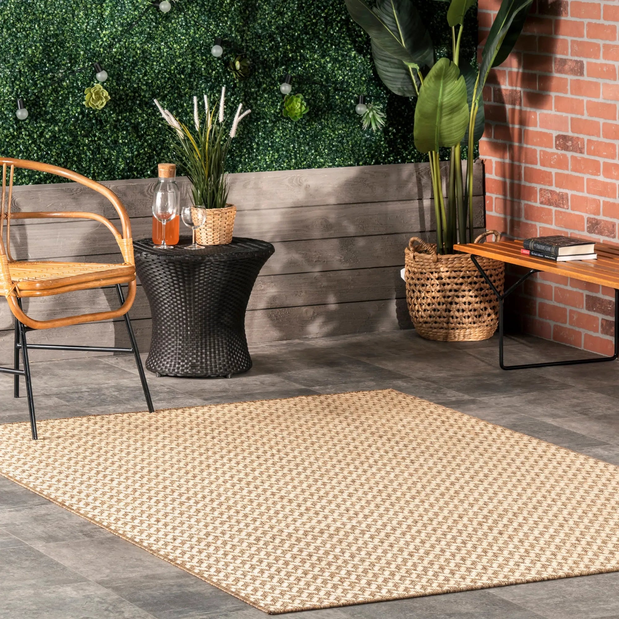 Taraji Herringbone Indoor/Outdoor Rug - From Where Finds - 