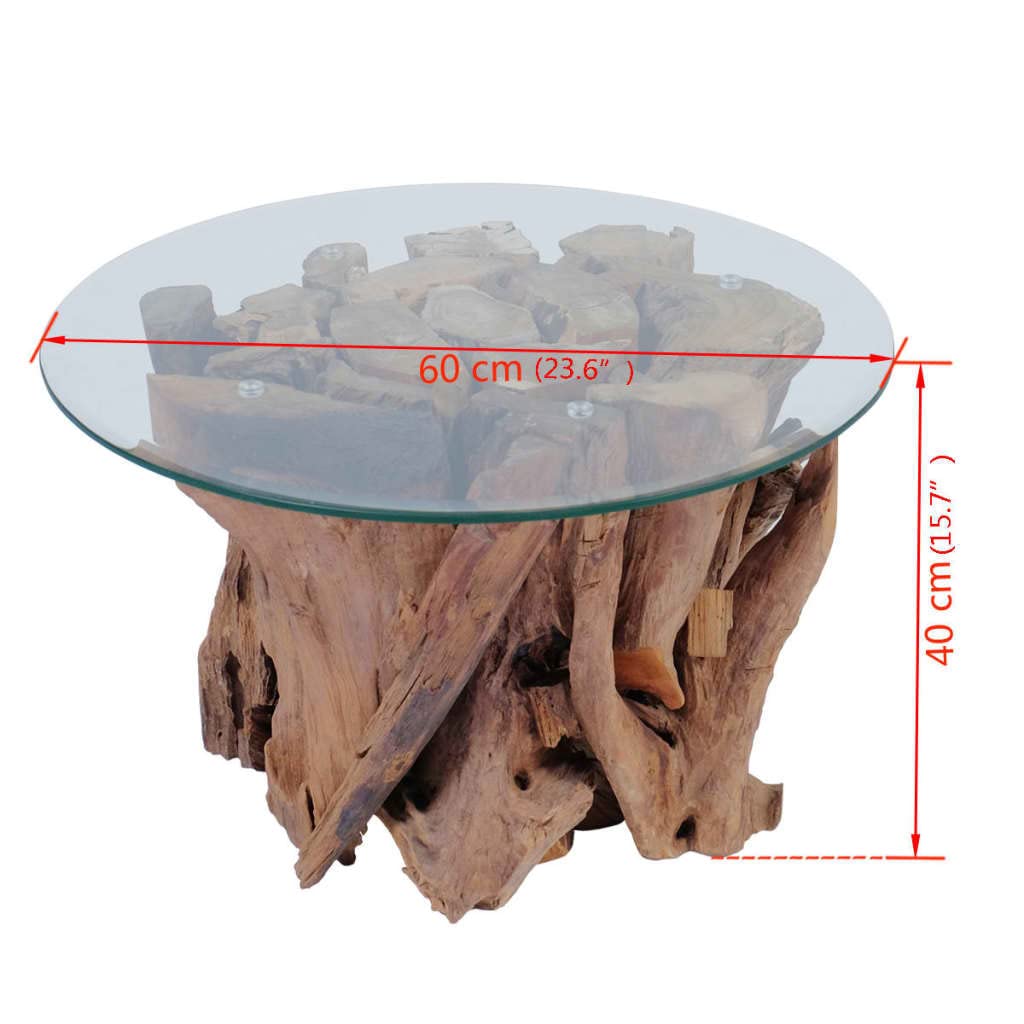 Teak Driftwood Coffee Table - From Where - 