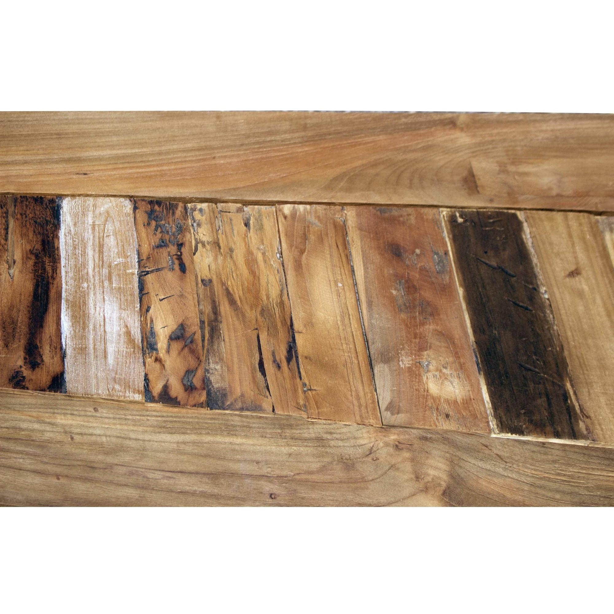 Teak Wood Backless Bench - From Where - 