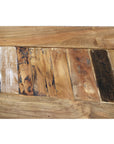 Teak Wood Backless Bench - From Where - 