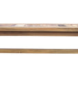 Teak Wood Backless Bench - From Where - 
