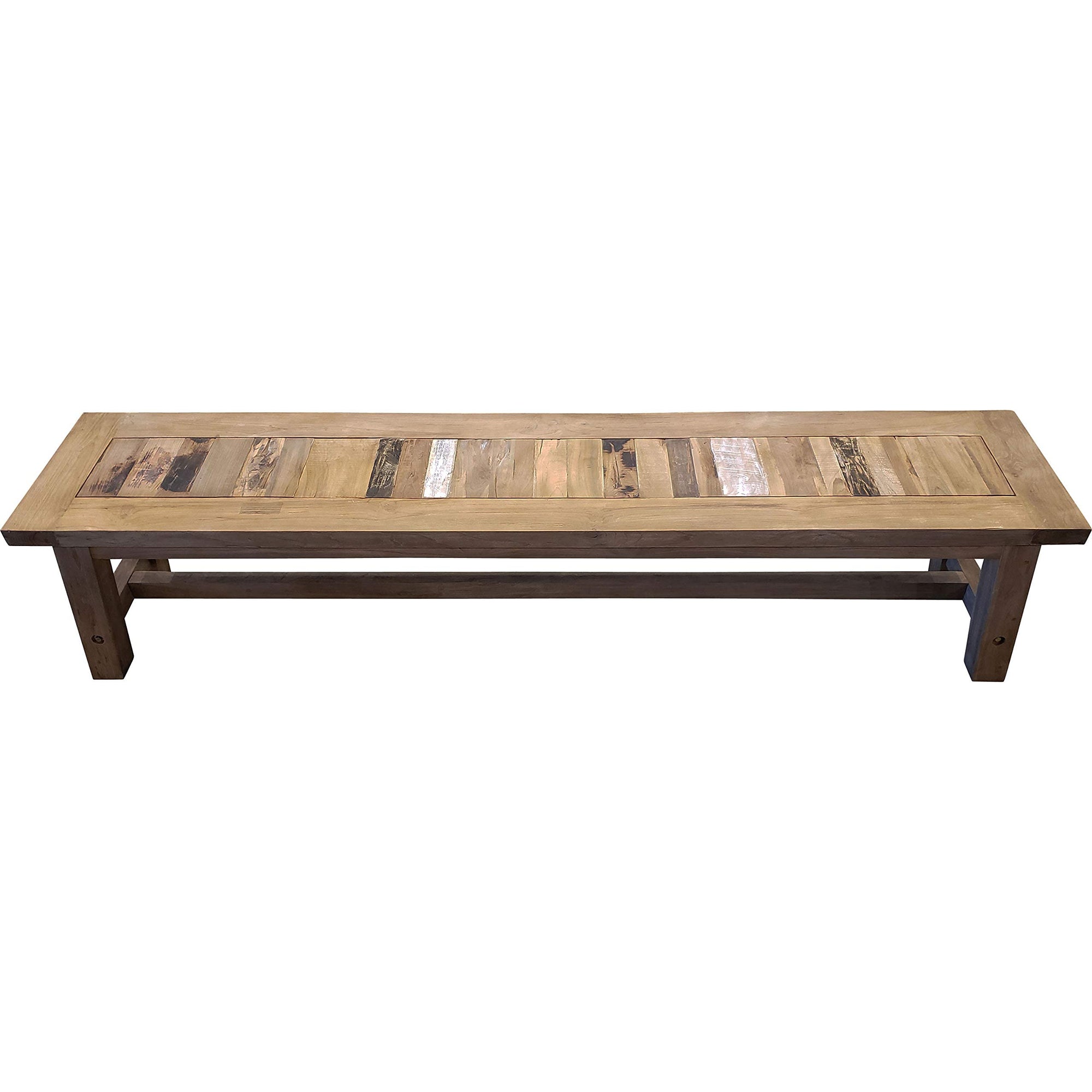 Teak Wood Backless Bench - From Where - 