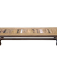 Teak Wood Backless Bench - From Where - 