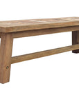 Teak Wood Backless Bench - From Where - 