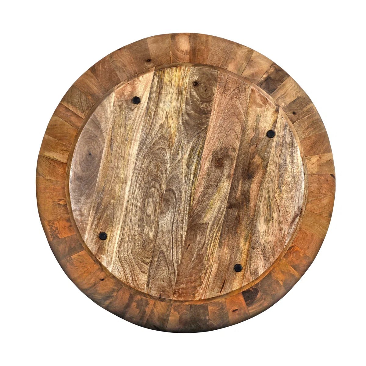 Teasdale Solid Wood Drum Coffee Table - From Where - 
