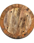 Teasdale Solid Wood Drum Coffee Table - From Where - 