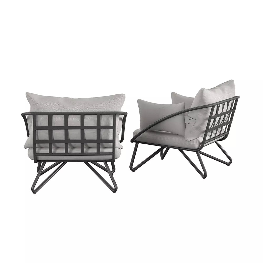 Teddi Outdoor Lounge Chairs (Set of 2) - From Where - 