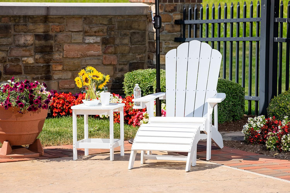 Tek - Wood White Adirondack Chair - From Where - 