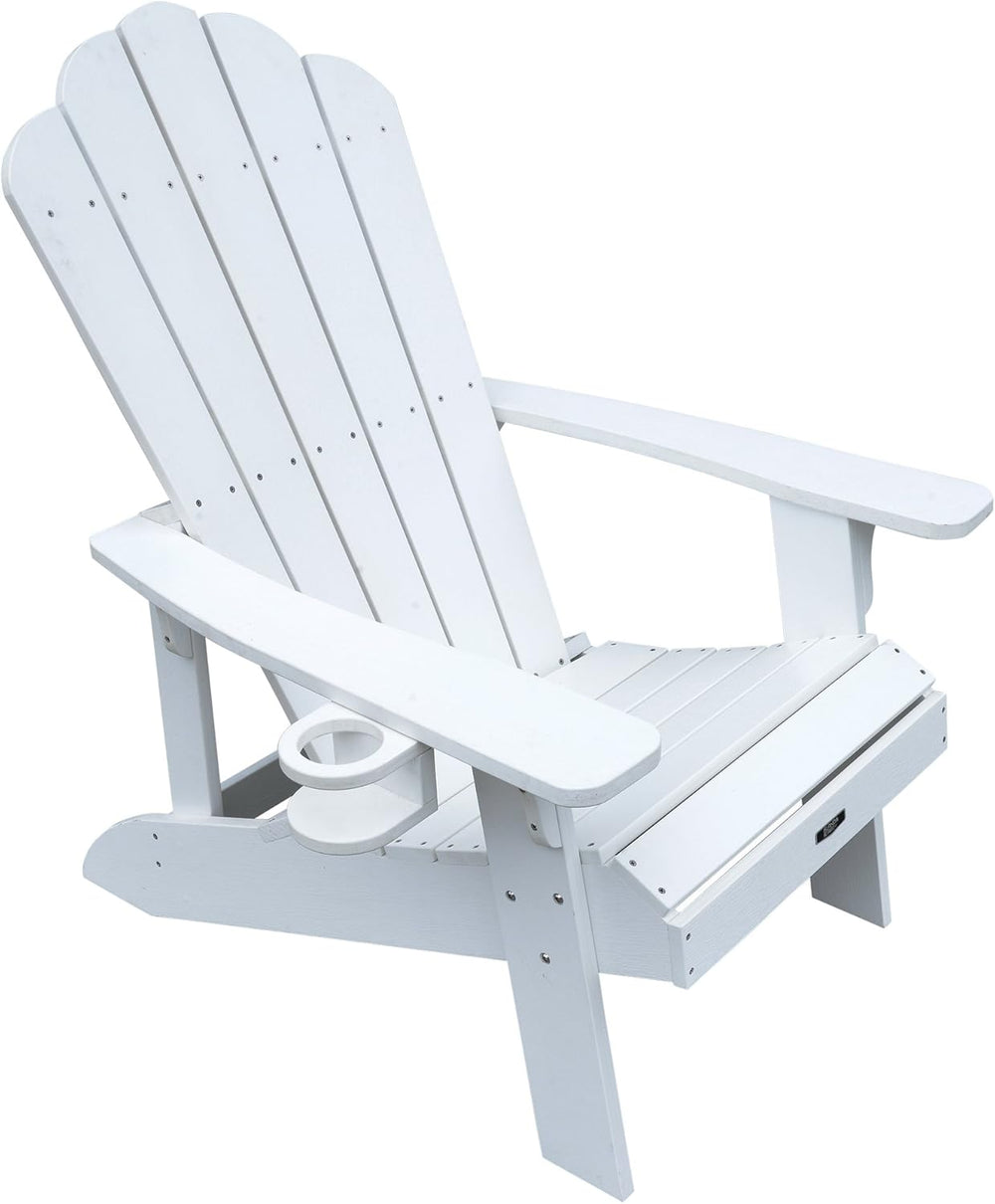 Tek - Wood White Adirondack Chair - From Where - 