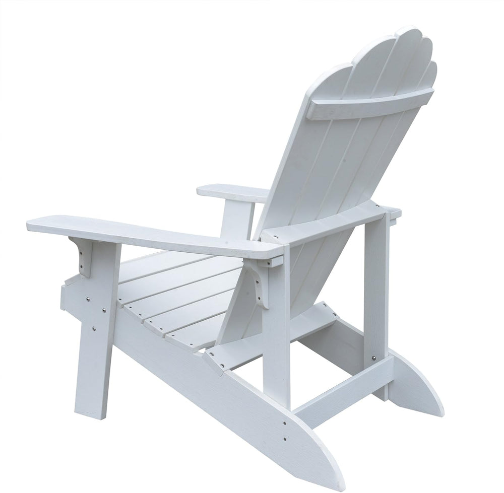 Tek - Wood White Adirondack Chair - From Where - 