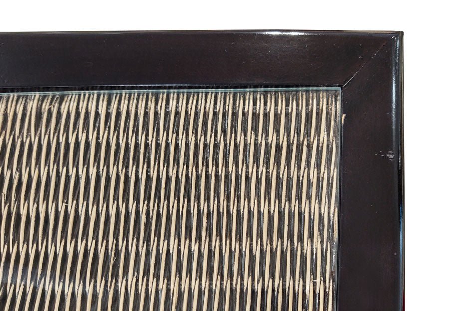 Terranova Moza Wicker Antique Brown Server - From Where - 