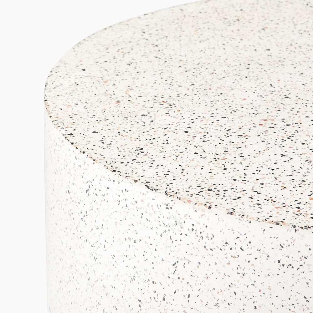 Terrazzo Drum Outdoor Coffee Table - From Where -