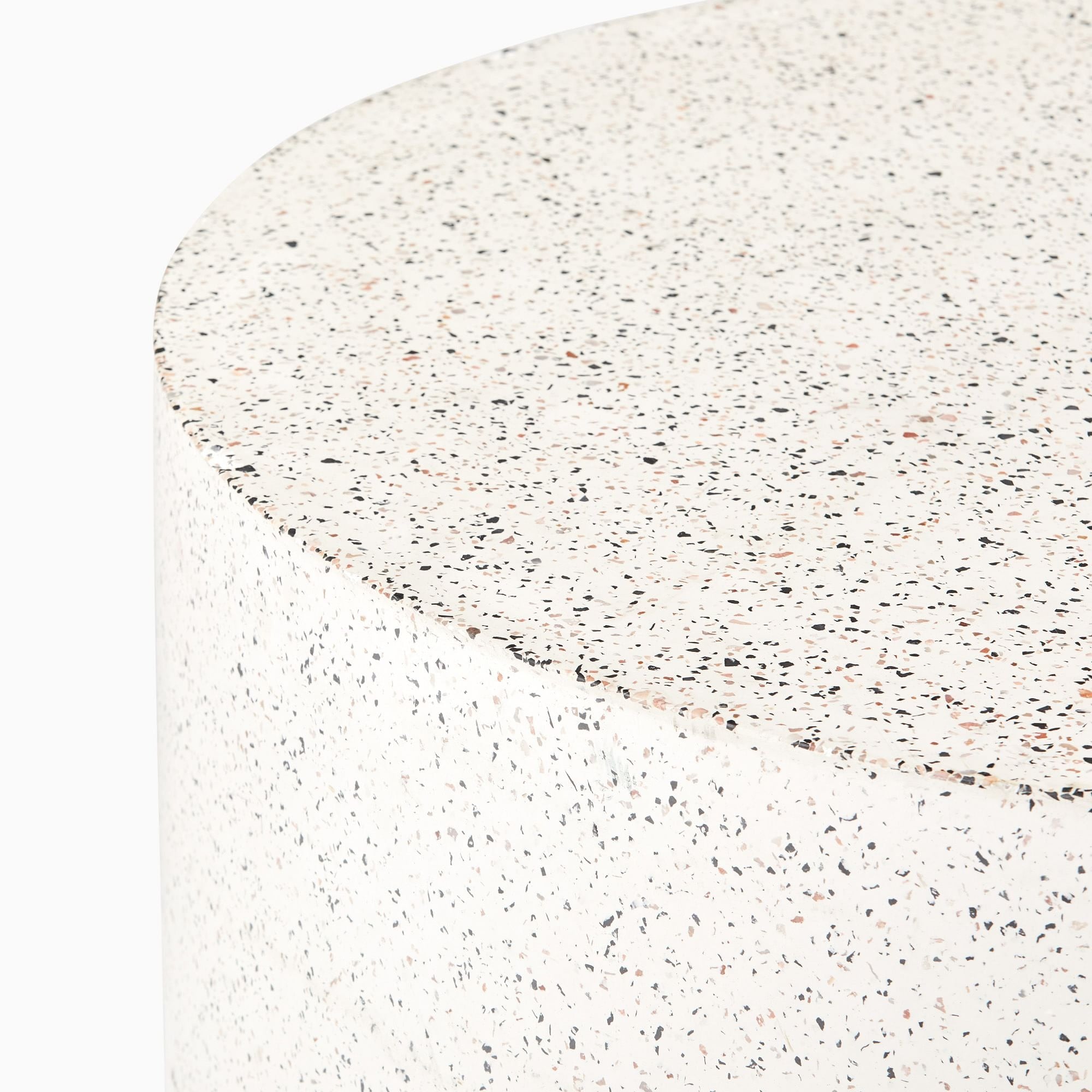 Terrazzo Drum Outdoor Coffee Table - From Where - 
