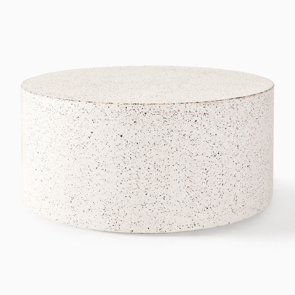 Terrazzo Drum Outdoor Coffee Table - From Where -