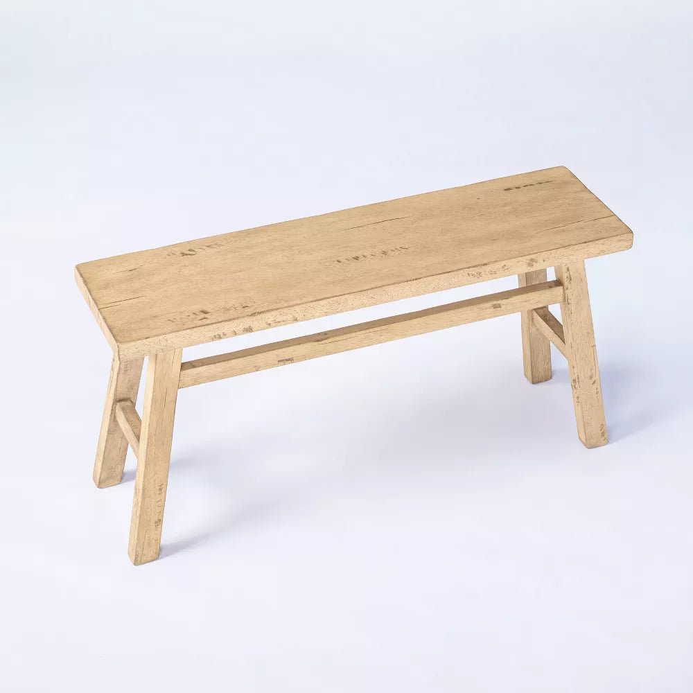 Thatcher Natural Wood Bench - From Where - 