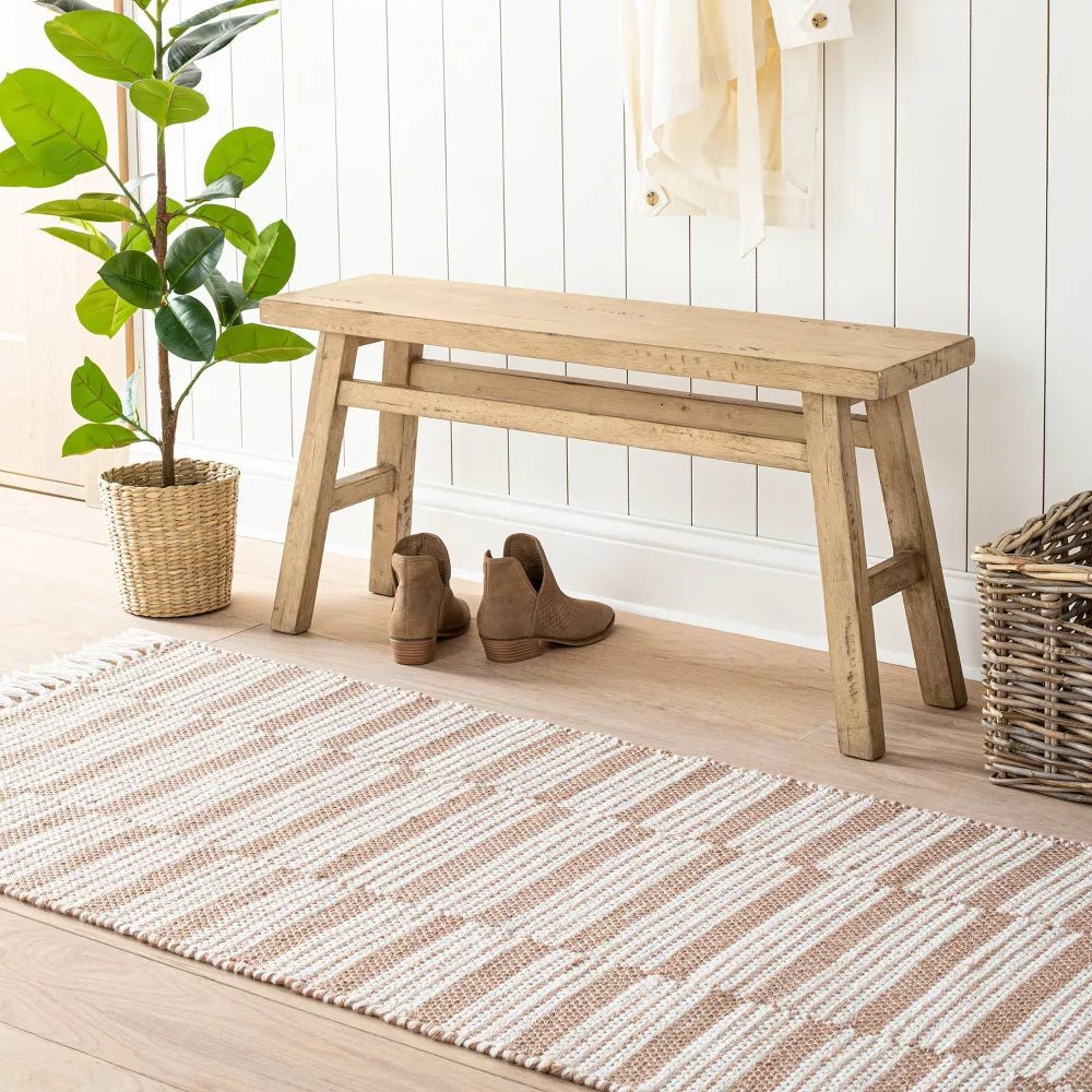 Thatcher Natural Wood Bench - From Where - 