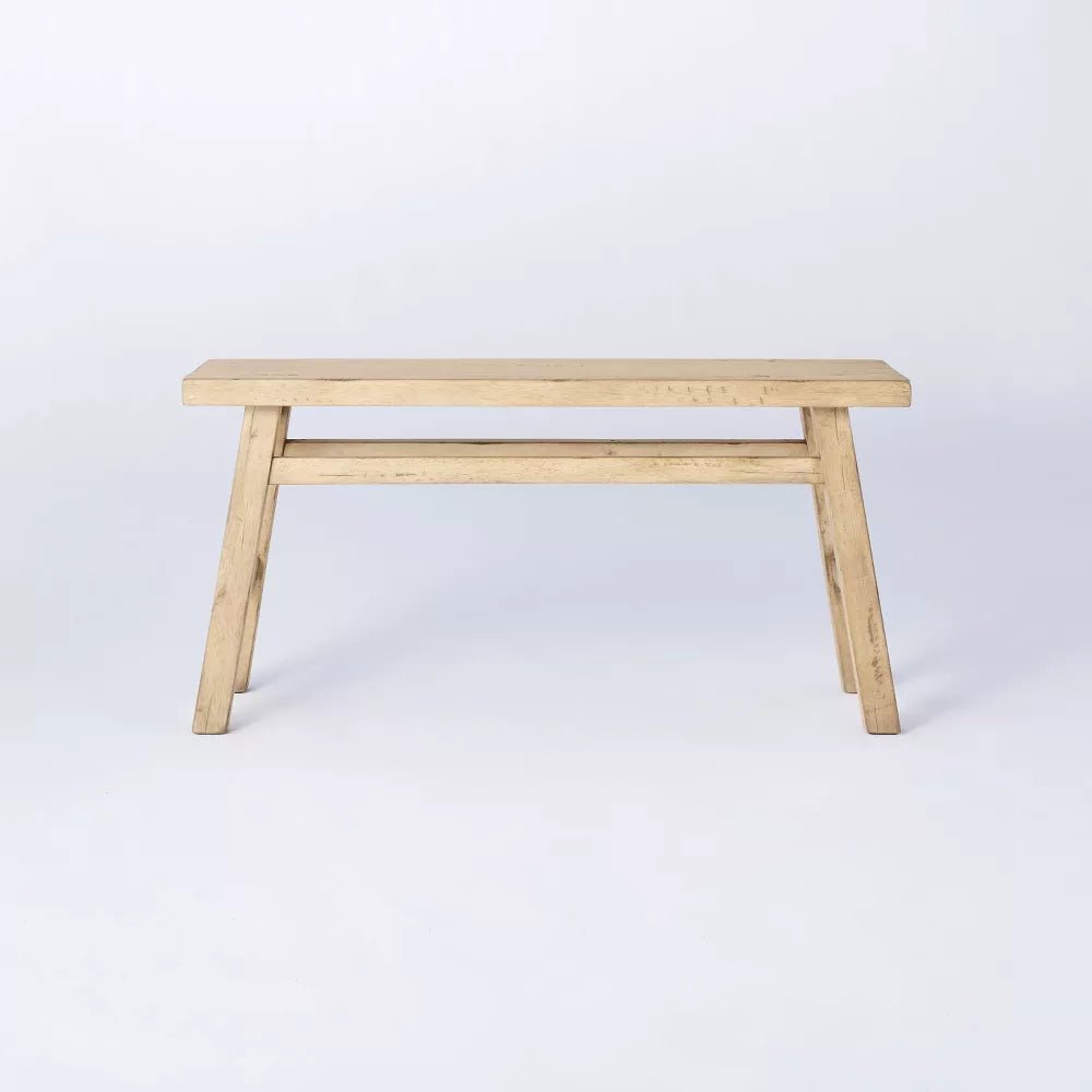 Thatcher Natural Wood Bench - From Where - 