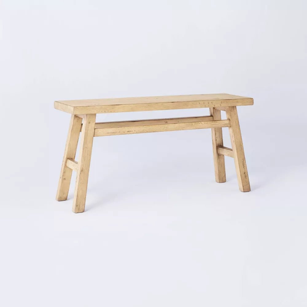 Thatcher Natural Wood Bench - From Where - 