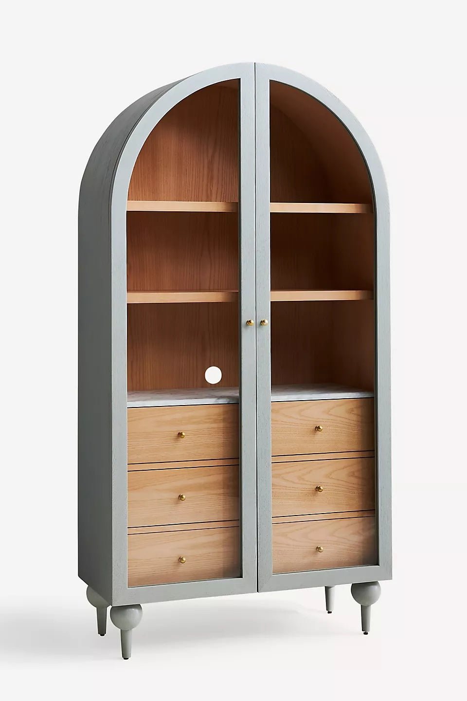 The Fern Marble Top Storage Cabinet - From Where Finds - 