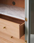 The Fern Marble Top Storage Cabinet - From Where Finds - 