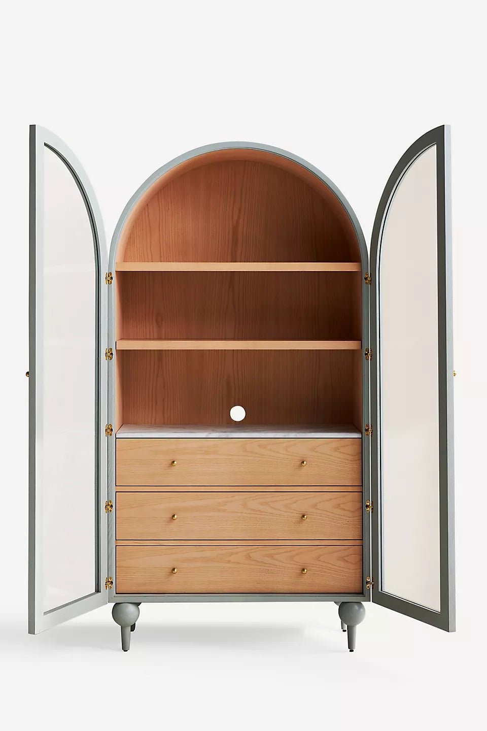The Fern Marble Top Storage Cabinet - From Where Finds - 