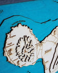 The Island of Maui 3D Map - From Where - 