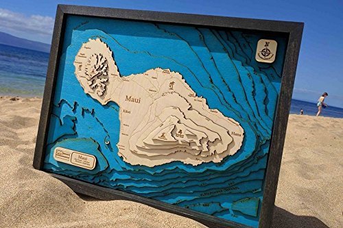 The Island of Maui 3D Map - From Where - 