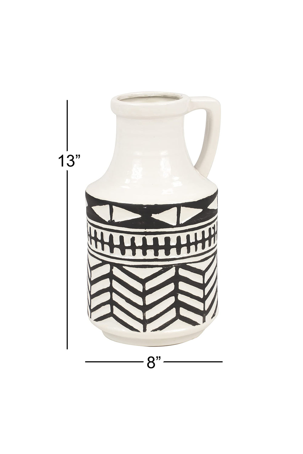 The Novogratz Ceramic Tribal Vase - From Where - 