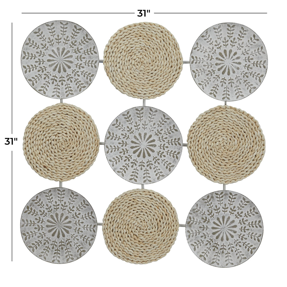 The Novogratz Metal Plate Carved Designs Wall Decor - From Where - 