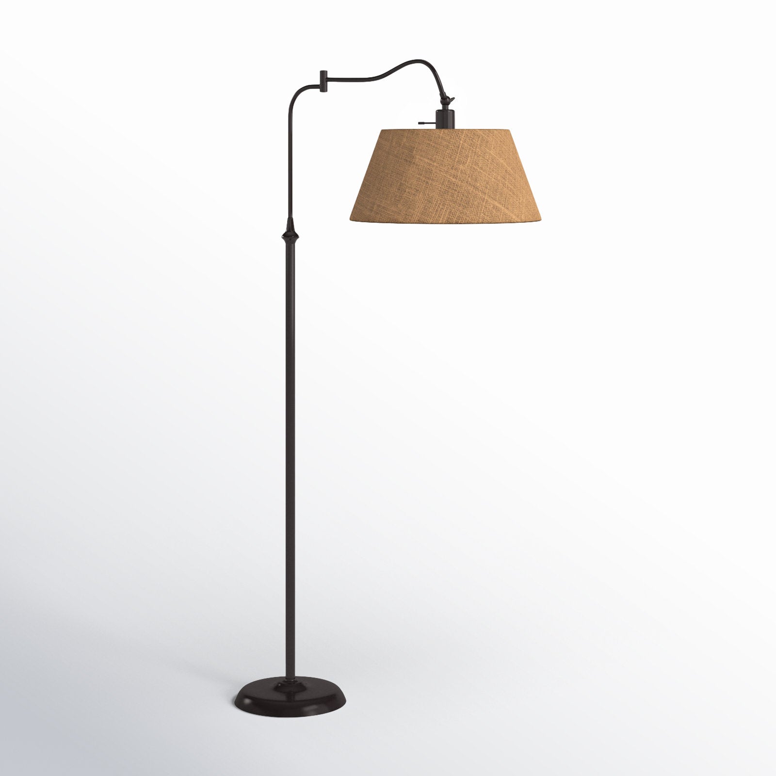 Theodora Swing Arm Floor Lamp - From Where - 