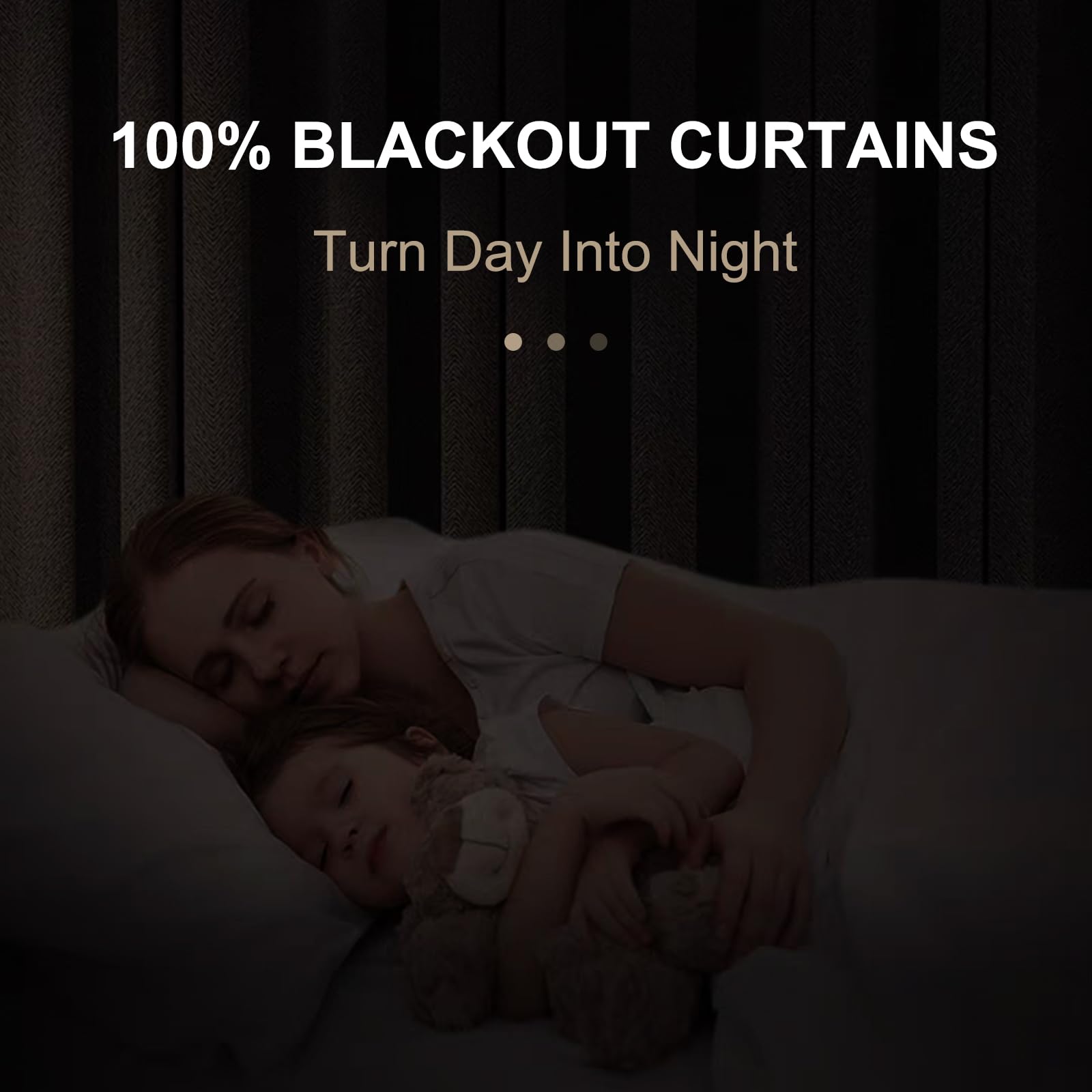 Thermal Insulated Blackout Curtains (Set of 2) - From Where - 