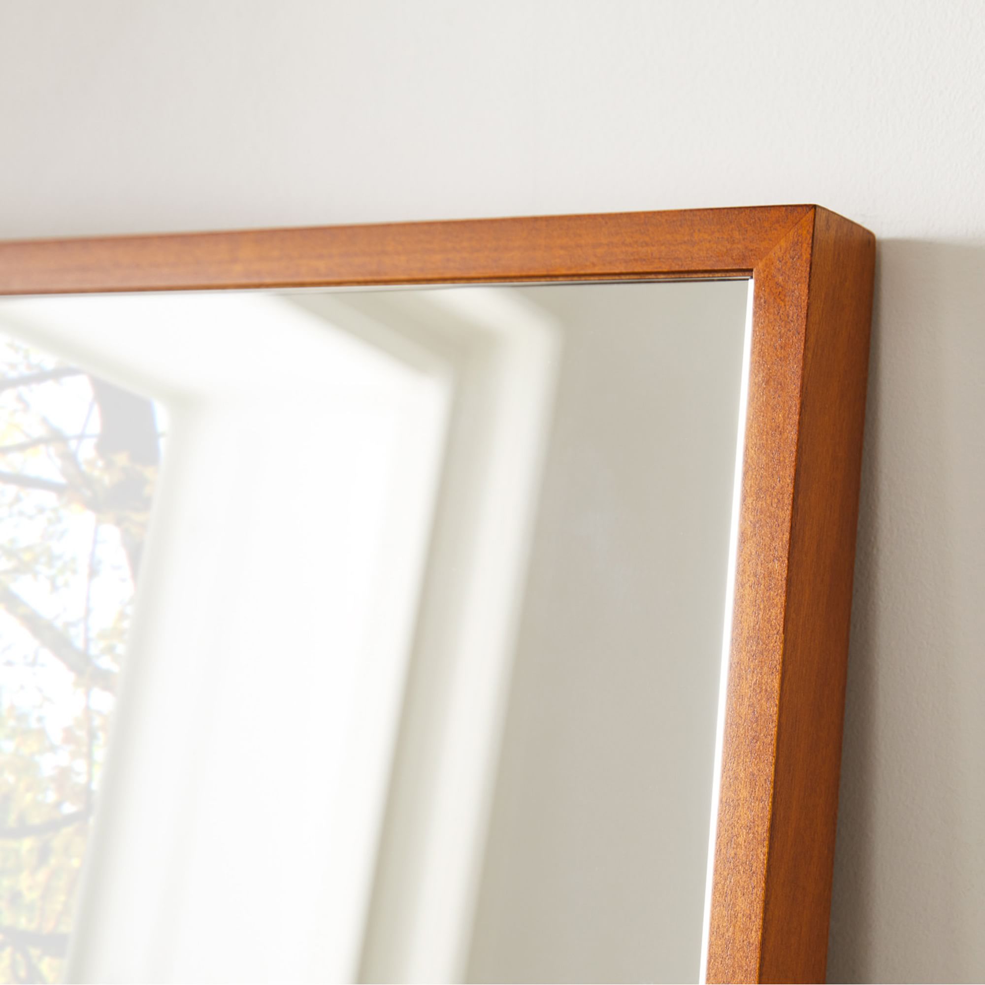 Thin Wood Floor Mirror - From Where Finds - 
