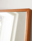 Thin Wood Floor Mirror