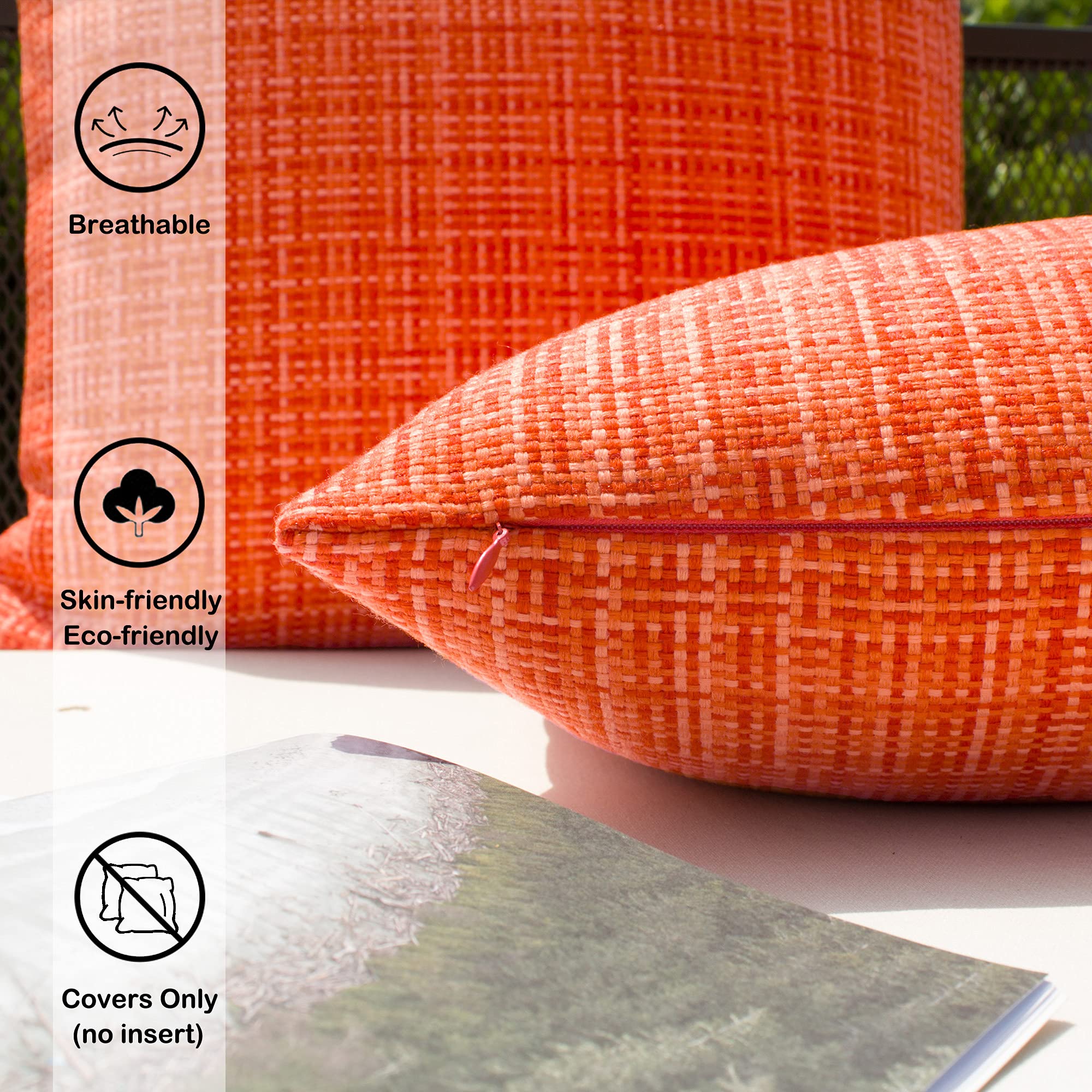 Throw Pillow Covers Stripe Square - From Where - 