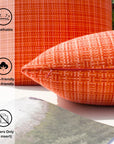 Throw Pillow Covers Stripe Square - From Where - 