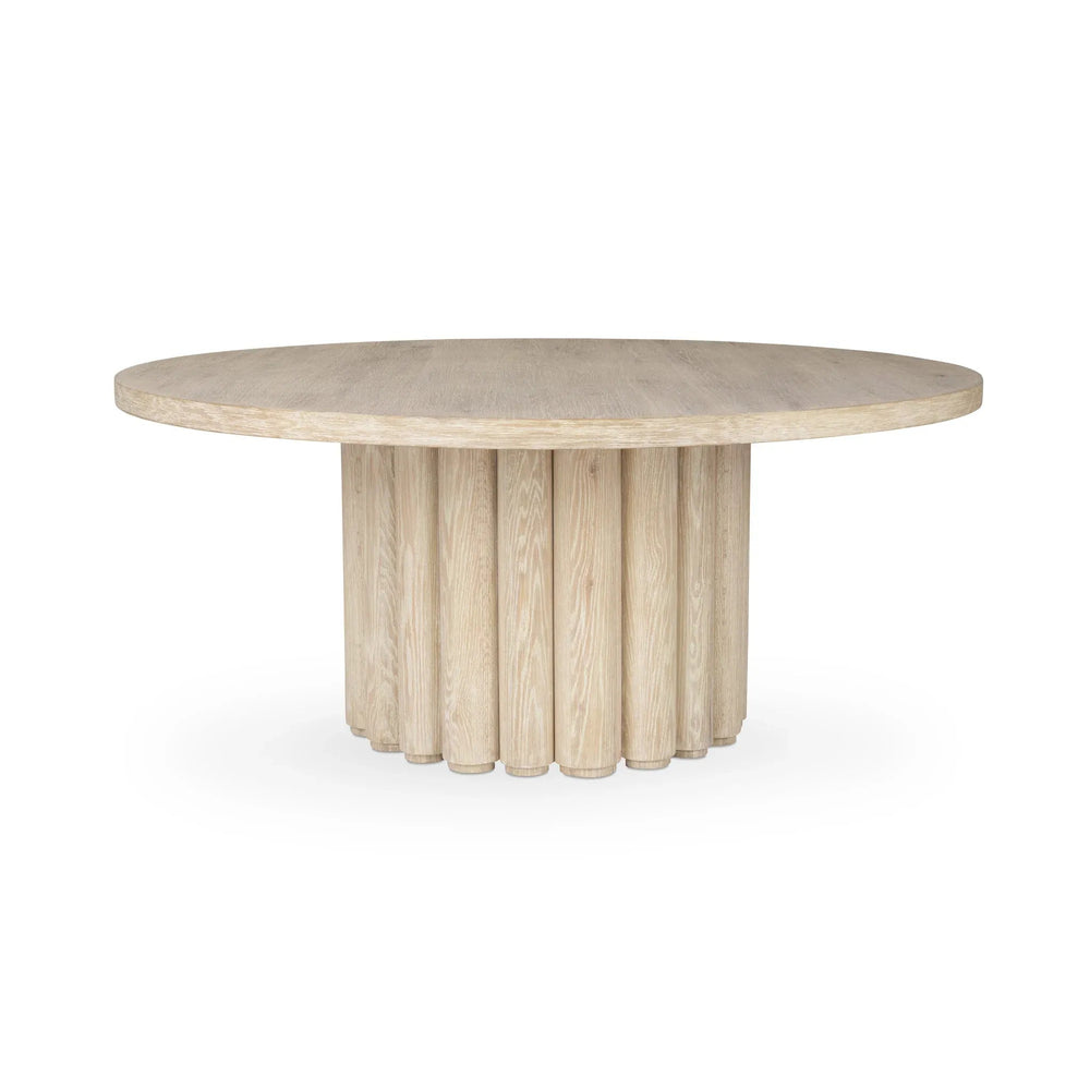 Tiber Solid Wood Round Dining Table - From Where Finds - 