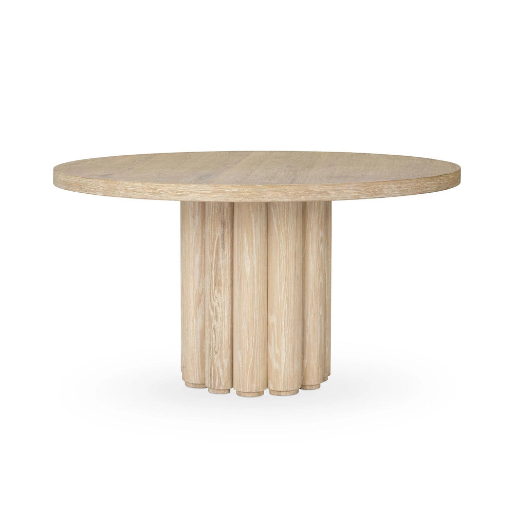 Tiber Solid Wood Round Dining Table - From Where Finds - 