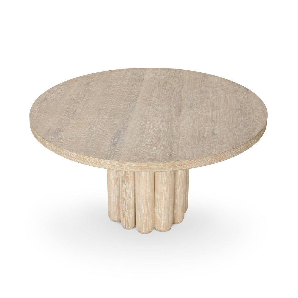Tiber Solid Wood Round Dining Table - From Where Finds - 