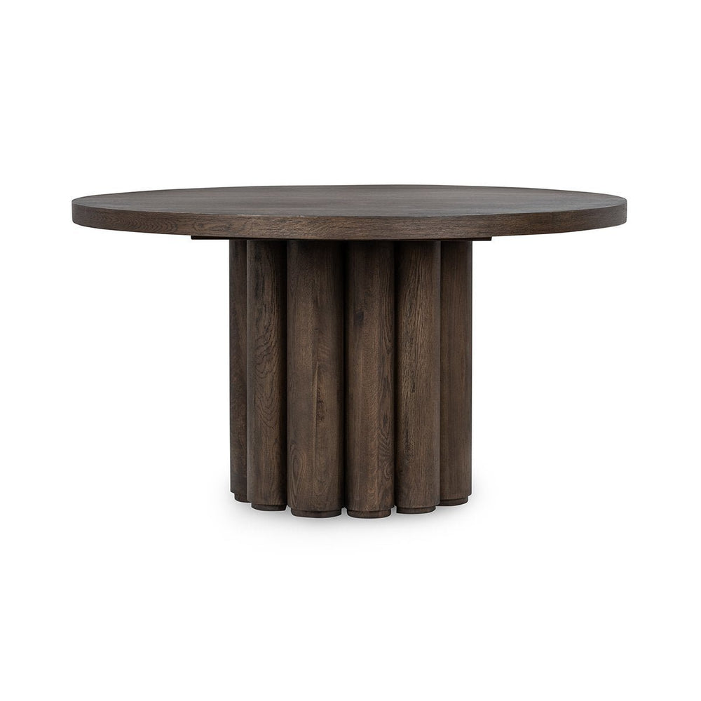 Tiber Solid Wood Round Dining Table - From Where Finds - 