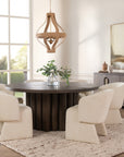 Tiber Solid Wood Round Dining Table - From Where Finds - 