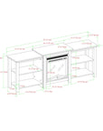 Tiered Wood Fireplace TV Stand - From Where - 