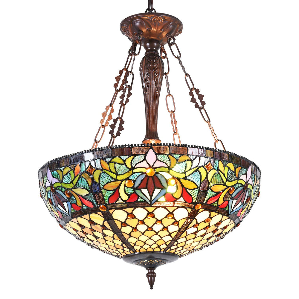 Tiffany Stained Glass Chandelier - From Where - 